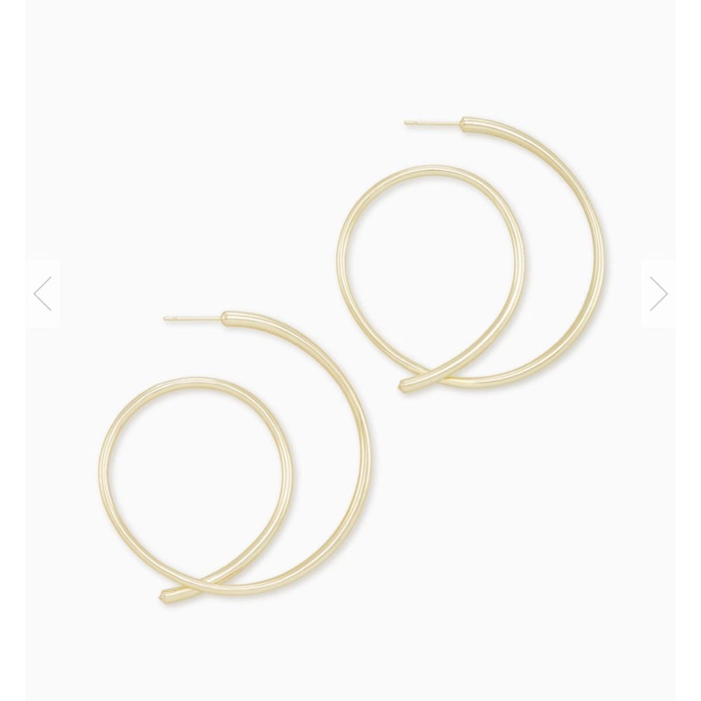 Kendra Scott Myles Hoop Earrings in Gold